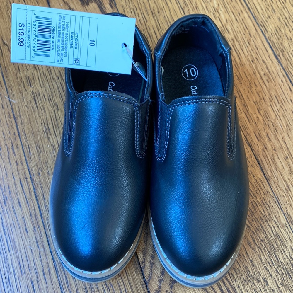 NWT Cat & Jack black dress shoes